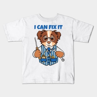 Fix It Handyman DIY Dog Kids T-Shirt